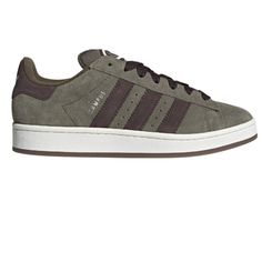 Adidas Men's Campus 00s Shoes Color: Olive Strata/Brown/White Shoe Width: Medium/D New With Tags 100% Do Not Ship: Po Box, Island, Ocean Design: Premium Leather Upper Iconic Silhouette With Modern Materials, Colors And Proportions Soft Textile Terry Fabric Lining Rubber Outsole Gives You Traction On A Variety Of Surfaces Campus 00s Shoes, 00s Shoes, Adidas Campus 00s, Ocean Design, White Shoe, Adidas Campus, Terry Fabric, Cloud White, Soft Textiles