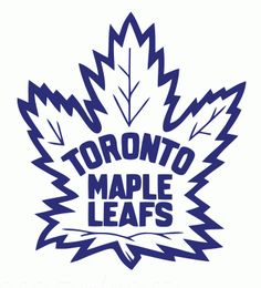 the toronto maple leafs logo is shown in blue