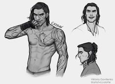 some sketches of the characters in avatar