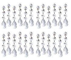 eight pairs of dangling earrings with crystal drops on them, all in different shapes and sizes