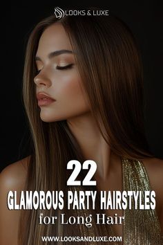 Hollywood Hairstyles For Long Hair, Very Long Hairstyles, Straight Prom Hair, Nye Hairstyles, Party Hairstyles For Long Hair, Loose Chignon, Holiday Updo, Sleek Braided Ponytail, Long Hair Hairstyles