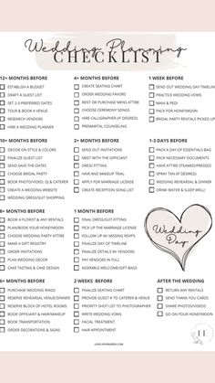 Detailed Wedding Planning Checklist! freeprintablekidsplanner #planneraesthetic Wedding 12 Month Timeline, Pre Wedding Timeline, 1 Year Wedding Timeline, Wedding Checklist Timeline 1 Year, Wedding Checklist Timeline 9 Months, Planning My Own Wedding, 3 Month Wedding Checklist, Wedding Checklist Timeline 3 Months, Small Wedding Details Checklist