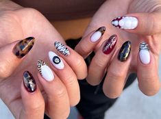 Nails Jewelry, Animal Print Nails, Cool Nails, Nail Jewelry, Nails At Home, Wild And Free, Cute Acrylic Nails, Manicure Pedicure, Nail Color