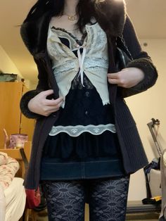 Meat Decoration, Whimsigoth Fits, Clothes Feminine, Interesting Outfits, Fatal Frame, Kinds Of Clothes, Gothic Lolita