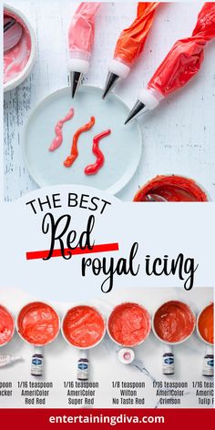 The Best Red Royal Icing | Sugar Cookie Recipes