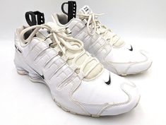 Nike Shox NZ SL Triple White Black Leather Mens Size 9 Shoes 501524-106 The shoes are in great condition! See photos! Mens Nike Shox For Sale, Nike Shox Nz, Nike Shox, White And Black, Black Leather, Best Deals, Nike, White, Leather