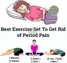 the best exercise set to get rid of period pain in 5 minutes or less,