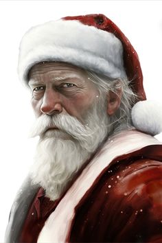 an old man with a santa hat and beard