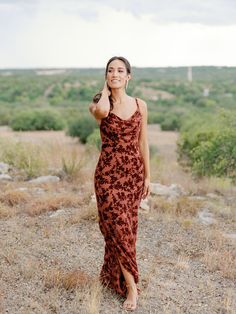 Model: Leneisa; Size: 4; Color: Terracotta Terracotta Wedding Bridesmaid Dresses, Terracotta Bridesmaids, Terracotta Bridesmaid Dresses, Strange Wedding, Rustic Bridesmaid Dresses, Patterned Bridesmaid Dresses, Rustic Bridesmaids, Wedding Parties Colors, Fall Bridesmaids