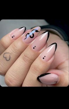 Witch Nails, Anime Nails, Edgy Nails, Black Nail, Dream Nails