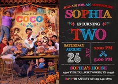 Coco Invitations, Coco The Movie, Coco Birthday Party, Coco Birthday, Coco Party, Movie Invitation, Coco Disney, Disney Coco, Disney Invitations