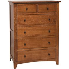 a wooden dresser with drawers on top of it