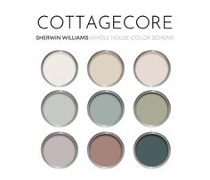 the color scheme for sherylin williams's new house color scheme, cottage score