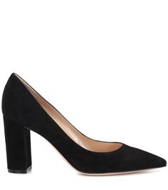 Piper 85 suede pumps black Luxury Suede Court Shoes With Padded Heel, Evening Suede Court Shoes With Sculpted Heel, Evening Suede Court Shoes With 4-inch Heel, Suede Court Shoes With 4-inch Heel For Evening, Evening Suede Court Shoes With Almond Toe, Zara Looks, Mid Heels Pumps, Rossi Shoes, Black Suede Pumps