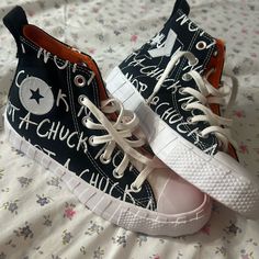 Converse. Brand New In The Box, Never Worn. Converse Aesthetic, Shoes Converse, Converse Black, Kids Converse, Shoes Brand, Converse Shoes, New Shoes, Shoe Brands, The Box