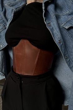 Corset Plus Size, Corset Underbust, Brown Corset, Leather Corset Belt, Corset Outfit, Corset Belt, Underbust Corset, Leather Corset, Mode Inspiration