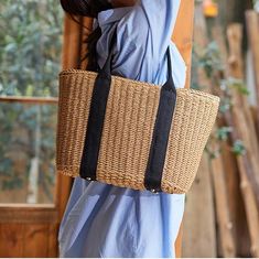 Free U.S. shipping. Style:  , color:Brown, suite for season：Summer ，Beach, Material Straw, Brown Straw Woven Beach Tote Pool Bags, Bohemian Look, Beach Tote, Beach Pool, Summer Colors, Season Summer, Summer Beach, North America, Straw