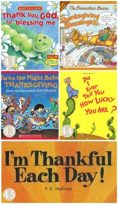 four children's books about thanksgiving