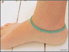 "This minimalist beaded anklet is the perfect way to add a touch of boho style to your look. The anklet is made with a delicate braided leather cord and features a string of turquoise beads. The beads are a beautiful shade of blue that will complement any skin tone. ✨ DETAILS ♦ Standard anklet length: 23cm ♦ Available in 11 different sizes (15.3cm to 28cm) ♦ Available in 4 different bead colors - Turquoise, Black, Red, Multicolor ✨ NOTES ♦ For perfect fit & utmost comfort, please include your me Dainty Anklet, Turquoise Anklet, Leather Anklets, Anklet For Women, Foot Bracelet, Anklets Boho, Women Anklets, Surfer Necklace, Seashell Jewelry