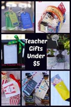 the teacher gifts under $ 5 are great for teachers to give their students this holiday season