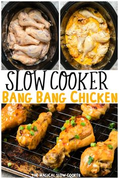 slow cooker bang bang chicken on the grill