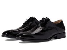 Stacy Adams Gillam Lace-Up Oxford - Men's Shoes : Black : Try a new look by wearing the stylish and trendy Stacy Adams Gillam Lace-Up Oxford Shoes. Leather upper, lining, and insole. Fully-cushioned insole with memory foam to ensure superior cushioning. Classic lace-up closure. Square toe and stacked block heel. Wingtip design with brogue detailing. Man-made outsole with high traction and durability. Imported. Measurements: Weight: 15.5 oz Product measurements were taken using size 9, width M. P Elegant Synthetic Lace-up Shoes With Closed Toe, Elegant Synthetic Lace-up Oxfords, Formal Synthetic Lace-up Shoes With Plain Toe, Formal Lace-up Synthetic Oxfords, Classic Lace-up Synthetic Oxfords, Classic Synthetic Lace-up Oxfords, Spring Patent Leather Lace-up Shoes, Elegant Synthetic Lace-up Shoes With Round Toe, Elegant Lace-up Synthetic Oxfords