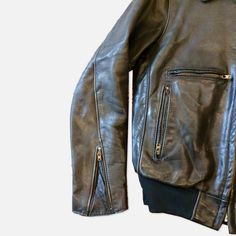 Size: 40 Men Condition: Pre-owned, gently used Urban Business Leather Jacket, Vintage Biker Jacket For Business In Fall, Fall Vintage Biker Jacket, Classic Leather Jacket With Zip Fly For Streetwear, Urban Leather Jacket For Business, Leather Jacket, California, The Creator, Leather