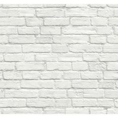 a white brick wall that has been painted