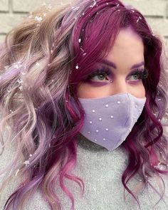 Breakup Hair, Pelo Color Vino, Purple Blonde, Post Breakup, Ideas Uñas, Creative Hair Color, Wavy Bob Hairstyles