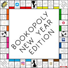 a monopoly board game with the words new york written in black and white on it