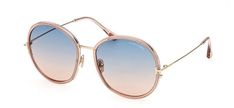 Tom Ford FT0946 Hunter-02 72W Pink/Blue Gradient Round Women's Sunglasses. Frame Details: Model  Tom Ford FT0946 Hunter-02 72W   Lens Color Blue Lens Effect Gradient Front Color Transparent Pink Temple Color Transparent Pink Measurements 58/18/140 RX- Able Yes Comes With Authentic Case, And Cleaning Cloth For FT0946 Hunter-02 Sunglasses. Blue Lenses, Tom Ford, Pink Blue, Sunglasses Accessories, Women's Accessories, Sunglasses Women, Blue Color, Shoe Accessories, Ford