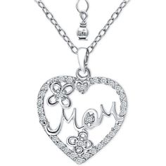 in stock Sterling Silver Heart, Heart Pendant Necklace, Silver Heart, Heart Pendant, Cubic Zirconia, Pendant Necklace, Sterling Silver, Pendant, Silver