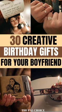 birthday gifts for boyfriends that are both creative and fun to put on the table