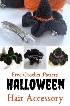 crochet pattern for halloween hair accessories