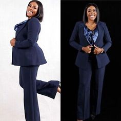 ad eBay - Navy Blue 2 Pcs Women Suit Plus Size Career Business Formal Wear Ladies Outfits - Buy Now, click the link (eBay) Plus Suits For Women, Plus Size Black Suits For Women, Plus Size Pants Suits For Women, Navy Notch Lapel Sets For Workwear, Navy Notch Lapel Workwear Sets, Professional Tailored Blue Sets, Tailored Blue Office Sets, Tailored Professional Blue Sets, Blue Notch Lapel Set For Workwear