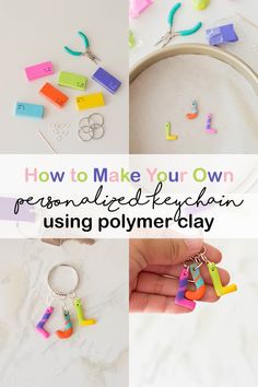 how to make your own personalized keychain using polymer