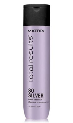 Matrix Total Results Color Care So Silver Shampoo is designed to neutralize unwanted brassy warmth. It eliminates dull, yellow tones and illuminates highlights on blondes. Matrix So Silver Shampoo adds shimmering brightness to grey and white hair. Maquillage Goth, Purple Shampoo For Blondes, Best Purple Shampoo, Matrix Total Results, Shampoo For Gray Hair, Purple Shampoo And Conditioner, Silver Shampoo, Matrix Color, Hair Masks