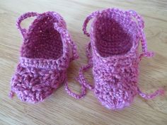 "You are looking at a pair of Handmade Fancy baby ballet booties. These booties/shoes are hand crocheted from Loops & Threads Elegance Yarn in Pink Lily with attached lacing. They will make a cute addition to your baby's wardrobe.  Sole measurement is 3\" from heel to toe. These boots will typically fit between 0 and 3 months.  They are new and come from a smoke-free environment. These boots are 100% Acrylic and are machine washable/dryable. They would make a great present for any baby and could be passed down for generations.   If you like this style, but are interested in a different color, please feel free to contact me." Baby Ballet, Old Pink, Booties Shoes, Yarn Sizes, Ballet Slippers, Crib Shoes, Pink Lily, Shoes Booties, Hand Crochet