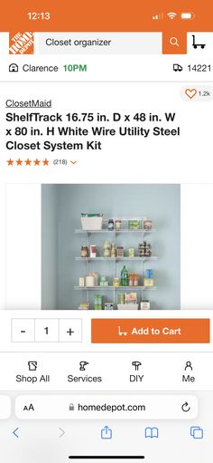 an orange and white photo with the words closet organizer on it