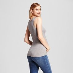 Maternity Scoop Neck Tank - Isabel Maternity by Ingrid & Isabel Gray XL, Women's Maternity Tank Tops, Cowl Neck Sweatshirt, Scoop Neck Tank Top, Maternity Shops, Front Tie Top, V Neck Blouse, Maternity Tops, Maternity Clothes, Street Style Women