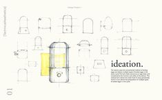 an advertisement for the ideation product is shown in black and white with yellow accents