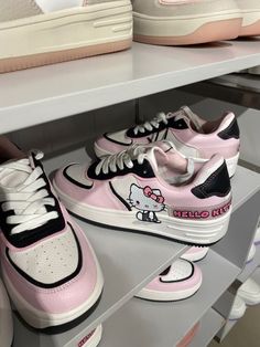 hello kitty custom airforce ones af1s Sanrio Clothes, Hello Kitty Shoes, Kitty Clothes, Gossip Girls, Hello Kitty Clothes, Dr Shoes, Hello Kitty Aesthetic, Pretty Shoes Sneakers, Kawaii Shoes