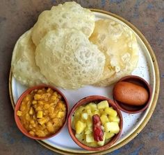 a plate topped with different types of food