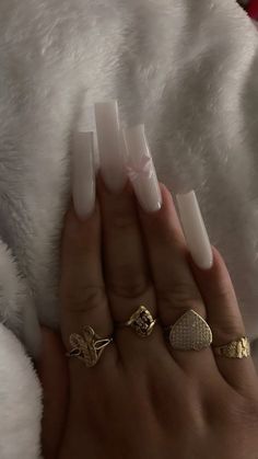 Milky Nails, Fancy Nails Designs, French Tip Acrylic Nails, Casual Nails, Long Acrylic Nails Coffin