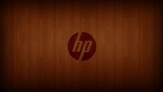 the hp logo is displayed on an open laptop