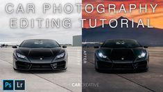 two cars side by side with the words car photography editing