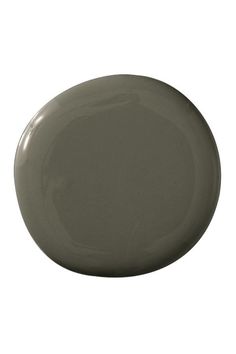 a gray plate on a white background