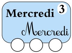 a sign that says mercred 3 and has three circles on it with the word mer