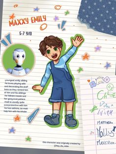 a child's book cover with an image of a boy in overalls