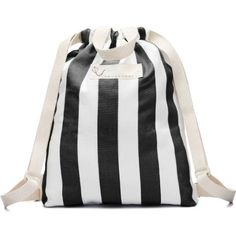 Drawstring Black and White Stripe Bag, Kids Drawstring Backpack, Drawstring Pouch, Small Drawstring Black Travel Bag With Striped Lining, Black Cotton Backpack For Daily Use, Casual Striped Cotton Bag, Casual Cotton Striped Bags, Black Cotton Bag For Back To School, Black Cotton Bags For Back To School, Back To School Black Cotton Bag, White Casual Drawstring Bag For School, Casual White Drawstring Bag For School